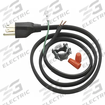 IN-SINK-ERATOR Garbage Disposal Power Cord Kit: Plastic, Black - Power Cord Kits & Switches