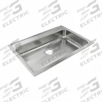 JUST MANUFACTURING Bowl Drop-In Sink: 31 in Overall Lg, 21 1/4 in Overall Wd, 4 in Bowl Dp, 1 Bowls (MPN SLADA2131A402-J). Key specifications — Brand: JUST MANUFACTURING; Color Family: Silver/Gray.
