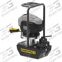 ENERPAC Hydraulic Pump: 10,000 psi Max. Op Pressure, 32 cu in/min Max. Flow Rate, 1 2/5 hp Max. HP (MPN ZC3408JB). Key specifications — attr941810: ZC3408JB; attr941817: Tandem Center; attr941814: Advance.