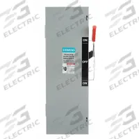 SIEMENS Safety Switch: Fusible, 30 A, Three Phase, 600V AC, Galvanized Steel, Indoor (MPN DTF361). Key specifications — Brand: SIEMENS.