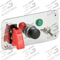 BATTERY DOCTOR Start/Ignition Accessory Panel: (2) 25A @ 12V DC/16A @ 12V DC, 12V DC (MPN 20283). Key specifications — Contact Rating: (2) 25A @ 12V DC; 16A @ 12V DC; Maximum Voltage: 12V DC; Brand: BATTERY DOCTOR.