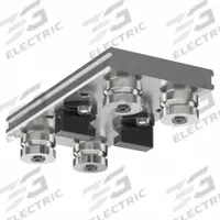 HEPCOMOTION GV3 Carriage: For 44 mm Rail Wd, Roller, GV3 Std Carriage, 35.8 mm Carriage Ht, Aluminum (MPN AU4434L180LB). Key specifications — Carriage Material: Aluminum; Roller Material: Stainless Steel; Size: 44; Brand: HEPCOMOTION; Features: Slide Lubricators; Type: GV3 Standard Carriage.