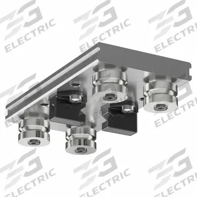 HEPCOMOTION Carriage: For 44 mm Rail Wd, Roller, GV3 Std Carriage, 35.8 mm Carriage Ht - HepcoMotion GV3 Roller Carriages