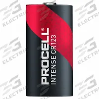 DURACELL PROCELL Battery: 123 Battery Size, Lithium, 1,600 mAh Capacity, 3V DC, 12 PK (MPN CR123). Key specifications — attr114739: Lithium; attr117152: DURACELL PROCELL.