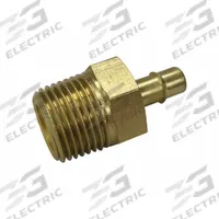 MEM-CO Barbed Fitting Adapter: 3/8 in Pipe x 3/8 in ID Size, MNPT x Barbed, Brass, Beaded Barb (MPN 3/8B8-NP). Key specifications — Brand: MEM-CO.