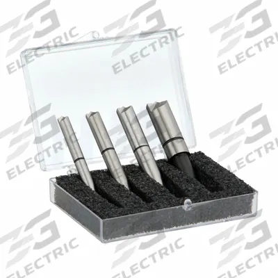 KEYSCO TOOLS Spot Weld Cutter Set: 4 Pc, 1/4" to 1/2" - Cobalt Spot-Weld Drill Bit Sets