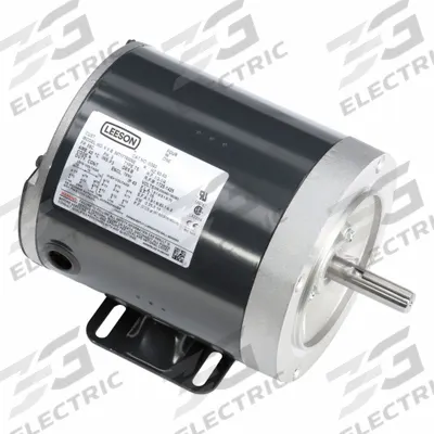 LEESON General Purpose: Universal Mount, Totally Enclosed Non-Ventilated, 1/3 hp - Universal Mount 3-Phase General Purpose AC Motors
