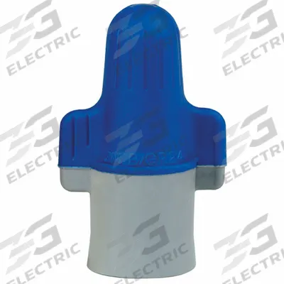 3M Twist-On Wire Connectors: Blue/Gray, Wire Sizes 14 AWG – 6 AWG, 600 V - Wide-Range Wire Connectors