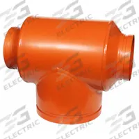 GRUVLOK Metal Pipe Tee: Tee, 10 in x 10 in x 8 in, Carbon Steel, EPDM Seal, 300 psi @ 150°F (MPN 0390019081). Key specifications — Brand: GRUVLOK; Maximum Operating Pressure: 300 psi @ 150°F; Pipe Fitting Material: Carbon Steel; Fitting Pipe Size: 10 in x 10 in x 8 in.
