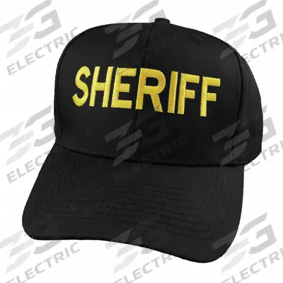 HEROS PRIDE Sheriff Hat: Universal, Black - Brim Hats