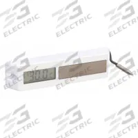 APPROVED VENDOR Surface-Mount Refrigeration Thermometer: -58°F to 158°F /-50°C to 70°C (MPN 13E398). Key specifications — Brand: APPROVED VENDOR; Display Type: Digital; Accuracy: +/-1.8°F at -4° to 86°F, Out of Range +/-3.6°F.