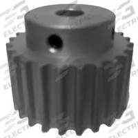 DAYTON Timing Pulley: Curvilinear, Fixed, For 15 mm Belt Wd, 24 Teeth, 5 mm Pitch, Aluminum (MPN 24-5M15M6A8). Key specifications — Brand: DAYTON; Finish: Clear Anodized; For Belt Series: Powerhouse®.
