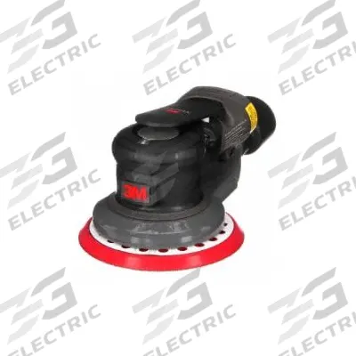 3M Air Orbital Sander: 5 in Disc, Hook and Loop/Pressure Sensitive Adhesive - Central Vacuum Random Orbital Sanders