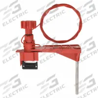 BRADY Universal Valve Lockout: 6.05 in Blocking Arm Ht, 8 ft Cable Lg, Steel, For 1 in Max Handle Wd (MPN 51394). Key specifications — attr521511: Fiberglass Reinforced Nylon; attr551839: Steel; attr521483: BRADY; attr551824: Yes; attr551827: Yes.