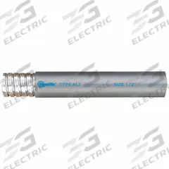 Liquid Tight Conduit: 3 in Trade Size, Gray, 25 ft Nominal Lg, ALT (MPN ALT-18). Key specifications — Conduit Color: Gray; Brand: LIQUATITE; Series: ALT.
