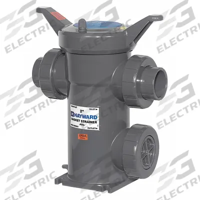 HAYWARD Basket Strainer: PVC, 0.125 in Screen Size, Single, Flanged, 8 in - PVC Basket Strainers