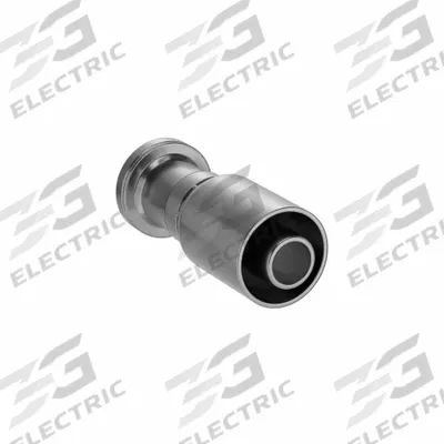 PARKER Hydraulic Crimp Fitting: Steel x Steel, Straight, -16 For Hose Dash Size - Crimp Hydraulic Hose Fittings with Flange Connection