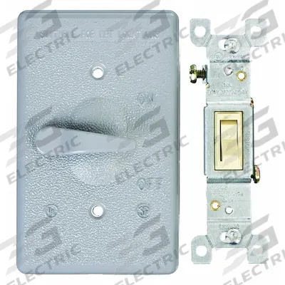 BELL Weatherproof Cover: Die-Cast Zinc, Toggle Switches, 1 Gangs, 4 5/8 in Overall Ht - Aluminum & Zinc Weatherproof Electrical Box Covers