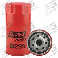 BALDWIN FILTERS Oil Filter: B295, 3/4"-16 Thread Size, 5 7/8 in Overall Ht, 3 1/16 in Outside Dia. Key specifications — Baldwin Interchange: B295; Brand: BALDWIN FILTERS; Compatible Vehicle Make: Nissan; Includes: Integral Gasket; Media Material: Cellulose.