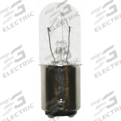 APPROVED VENDOR Incandescent Bulb: Incandescent, Double Contact Bayonet (BA15d), (T) Tubular, T6 (MPN C240-1). Key specifications — Light Color: White; Trade Number: C240-1; Voltage: 24V AC; Brand: APPROVED VENDOR; Bulb Shape: T6.