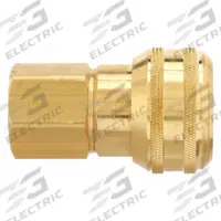PARKER Quick Connect Hose Coupling: 3/8 in Body Size, 1/4 in Hose Fitting Size, 1/4" -18 Thread Size (MPN B35C). Key specifications — Brand: PARKER; Thread Size: 1/4" -18; Coupling Locking Type: Push-to-Connect; Hose Fitting Gender: Female.