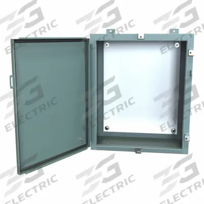 HAMMOND Electrical Enclosure: Steel, 24 in x 20 in x 10 in, NEMA 12/13/3R/4, w/Panel - Steel Washdown Enclosures