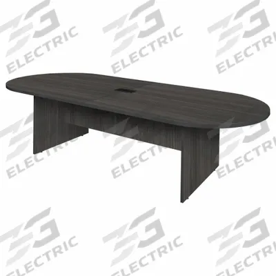 REGENCY Conference Table: Rectangle, Melamine, Ash Gray, 120 in Overall Lg, 47 in Overall Wd - Rectangular Conference Tables
