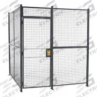 RAPIDWIRE Welded Partition Cage: 20 ft W x 10 ft D 10 ft H, Gray, 4 Sides, Powder-Coated (MPN 1020104W). Key specifications — attr1283235: Yes; attr1283272: RAPIDWIRE; attr1283267: Welded; attr1283268: Complete Wire Security Cages; attr1283246: Keyed Different Cylinder; attr1283240: In; attr1283243: Yes; attr1283254: No.