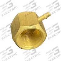 MEM-CO Barbed Fitting Elbow: 1/8 in Pipe x 5/32 in ID Size, FBSPP x Barbed, Brass, Beaded Barb (MPN 1/8BSPP-FLB3-1/2). Key specifications — Brand: MEM-CO.