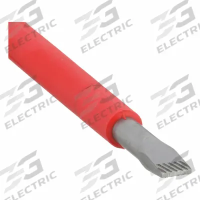 WERA Insulated Slotted Screwdriver: Kraftform, 5/32 in Tip Size, Long Lg, 8 in Overall Lg - Insulated Slotted Screwdrivers