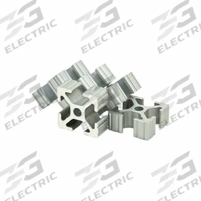 80/20 T-Slot Framing System: 10 Series, 10 ft Lg, 2 in x 2 in, Silver, Quad, Grooved - Square Grooved Inch Profiles