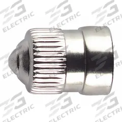 TRU-FLATE Valve Cap: Tire Valve Caps, Grip Seal, Round, Chrome, 1/32 in Overall Lg, Brass (MPN 38-772-100). Key specifications — Compatible Valve Size: Standard Bore; Color: Chrome; Product Type: Tire Valve Caps; Shape: Round; Design: Grip Seal; Compatible Thread Size: 0.305-32; Finish: Nickel Plated; Material: Brass.
