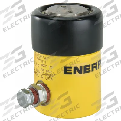 ENERPAC Hydraulic Ram: 10 ton Nominal Capacity, 7/8 in Nominal Stroke Lg - Solid Plunger Workholding Rams