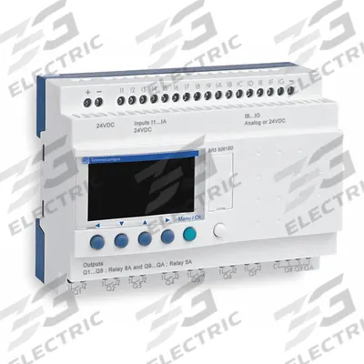 SCHNEIDER Compact Smart Relay: (12) Resistive, (8) Transistor - Schneider Zelio Series Smart Relays