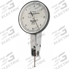 TESA BROWN & SHARPE Horizontal Dial Test Indicator: 0 in to 0.008 in, Horizontal, Inch (MPN 599-7023-3). Key specifications — attr1184166: G Clamp; attr1200917: Horizontal Dial Test Indicator; attr1184127: 599-7023-3; attr1184167: TESA BROWN & SHARPE; attr1184108: +/- 0.0001 in; attr1184144: Certificate of Accuracy and Traceability.