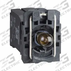 SCHNEIDER ELECTRIC Lamp Module: 22 mm Size, Clear, Incandescent, 120 V AC Rating, Transformer (MPN ZB5AV3). Key specifications — Compatible Operator: Selector Switch; Compatible with Series: XB5; Terminal Connection Type: Screw Clamp Terminals; Brand: SCHNEIDER; Manufacturer Part Number: ZB5AV3; Includes Bulb: Bulb Included.