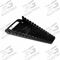 ERNST MANUFACTURING Hand-Held or Pegboard Wrench Gripper: Black, 7 1/2 in Overall Wd, Plastic (MPN 5089). Key specifications — attr1125348: Plastic; attr1125346: ERNST MANUFACTURING; attr1125347: Black; attr1125372: Bolt-On; attr1136588: Wrenches.