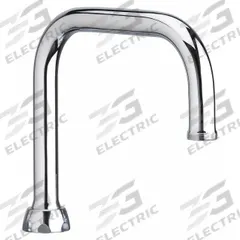 CHICAGO FAUCETS Spout: Spout, Arc, Swivel Spout, Brass, Polished Chrome, Laminar, UNEF (MPN DB6AJKABCP). Key specifications — Includes: Mounting Hardware; Product Type: Spout; Spout Style: Swivel; Body Material: Brass; Color/Finish: Polished Chrome; Brand: CHICAGO FAUCETS.