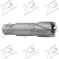 MILWAUKEE Annular Cutter: 13/16 in Cutter Dia, 2 in Max Cutting Dp, Bright, Carbide, Weldon Flat (MPN 49-59-4081). Key specifications — attr253884: No; attr253885: Bright; attr253886: Carbide; attr253887: Weldon Flat; attr253888: Fractional Inch; attr277149: MILWAUKEE.