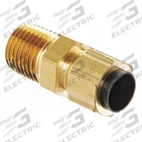 WEATHERHEAD Compression Fitting Adapter: 3/8 in OD x 1/4 in Pipe Fitting Size, Compression x MNPT (MPN 1268X6). Key specifications — Brand: WEATHERHEAD.