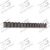 PROTO Impact Socket Set: 1/2 in Drive Size, Small Set (0-50 pieces) Set Size, 15 Pieces, Black Oxide (MPN J74204). Key specifications — attr1204251: PROTO; attr1215453: 1/2 in; attr1215454: 10 mm to 24 mm.