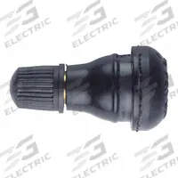 TRU-FLATE Snap-In Valve: Tire Valve, Snap-In, 180° Valve Stem Angle, Straight, Std Bore Valve Size (MPN 30-412-2). Key specifications — Valve Type: Snap-In; Thread Size: 0.305-32; Valve Shape: Straight; Color: Black; Product Type: Tire Valve; Standards: TR412; Compatible Vehicle Type: Golf Carts; Material: Rubber.