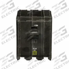SQUARE D Miniature Circuit Breaker: 80 A, 120/240V AC, Three Phase, 22kA at 120/240V AC, 3 Poles (MPN QO380VH). Key specifications — Phase: Three; Amps: 80 A; AC Voltage Rating: 120/240V AC; Max. AIR Rating: 22kA at 120/240V AC; For Use With: QO Load Centers and NQ Panelboards; Brand: SQUARE D.
