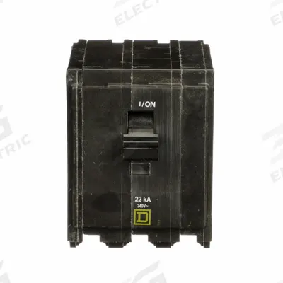 SQUARE D Miniature Circuit Breaker: 80 A, 120/240V AC, Three Phase, 22kA at 120/240V AC - QO Series, Plug-In Square D Miniature Circuit Breakers