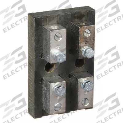 MERSEN Fuse Block: Open Block Design, 2 Pole, 300 V AC, Box Lug - Fuse Blocks for UL Class T Fuses