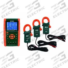 EXTECH Graphical 3-Phase Power Analyzer Kit: For Three Phase, CAT III 600V, NIST Traceable, Digital (MPN PQ3450-12-NIST). Key specifications — Brand: EXTECH; IP Rating: Not Rated.