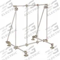 Steel Lab Frame: Stainless Steel, 1 in Rod Dia, 18 in Overall Lg, 24 in Overall Wd (MPN CLR-FRAMESS). Key specifications — Product Type: Support Frames; Material: Stainless Steel; Brand: OHAUS.