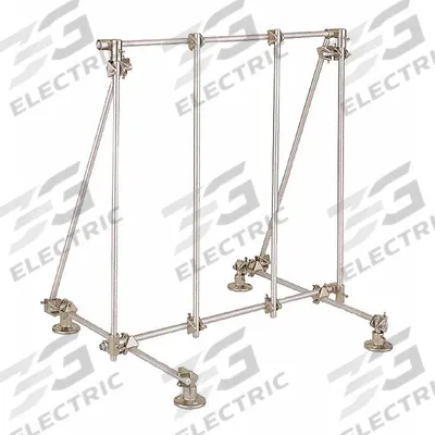 OHAUS Steel Lab Frame: Stainless Steel, 1 in Rod Dia, 18 in Overall Lg - Lab Frames
