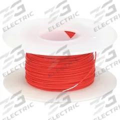 OK INDUSTRIES Spooled Wrapping Wire: 100 ft Overall Lg, 28 AWG Conductor Size, Red (MPN KSW28R-0100). Key specifications — Manufacturer Part Number: KSW28R-0100; Brand: OK INDUSTRIES; Conductor Insulation Material: PVDF; Standards: UL 1422; Series: Kynar®; Wire Type (Not for Merchandising): KSW Jacket for Easier Stripping.