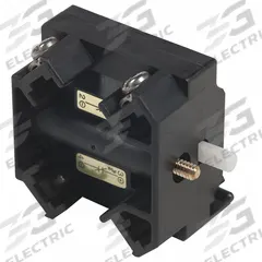SCHNEIDER Contact Block: 30 mm Panel Mounting Size, 2NC, Momentary/Power Reed, 9001K/9001SK Series (MPN 9001KA54). Key specifications — Switch Action: Momentary/Power Reed; Terminal Connection Type: Screw Clamp Terminals; Brand: SCHNEIDER; Compatible with Series: 9001SK.